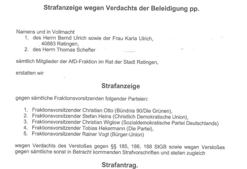 Strafantrag