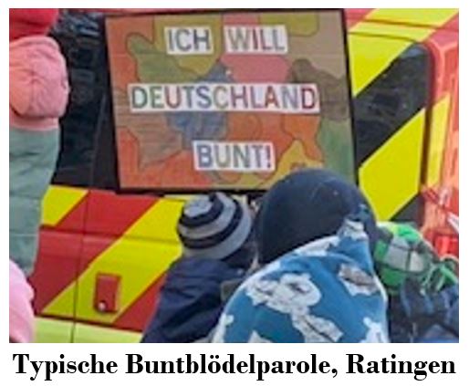 Buntblödels beleidigte Befindlichkeit